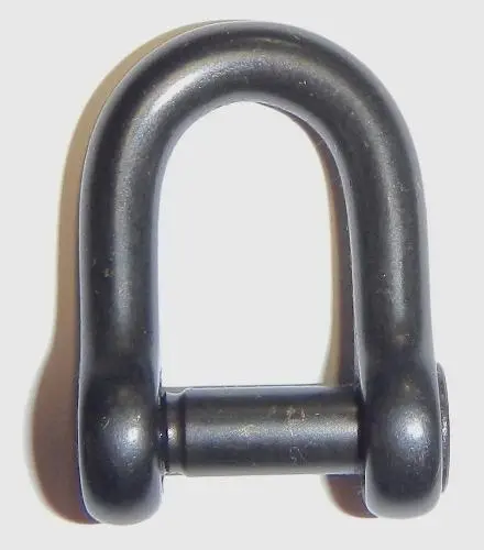 Wichard 1/4" Allen Head Pin D Shackle - Black 1
