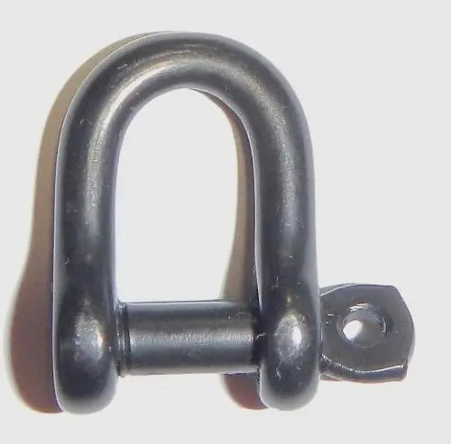 Wichard 5/32" Diameter D Shackle W/ Captive Pin - Black 1