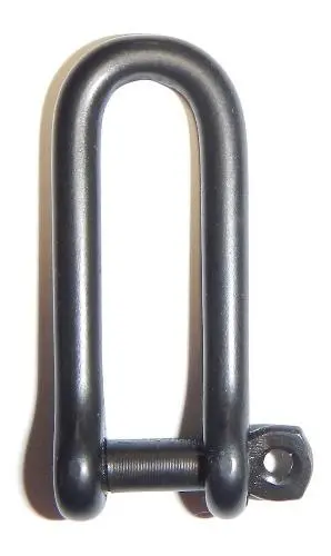 Wichard 5/16" Long Shackle W/ Captive Pin - Black 1