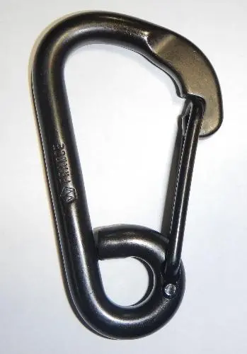 Wichard 1/4" Std. Carbine Hook - Black 1