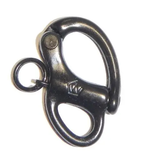 Wichard 2 3/4" Fixed Eye Snap Shackle - Black 1