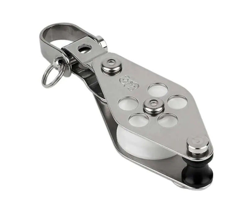 Schaefer Single Block W/Front-Side Shackle & Becket 1