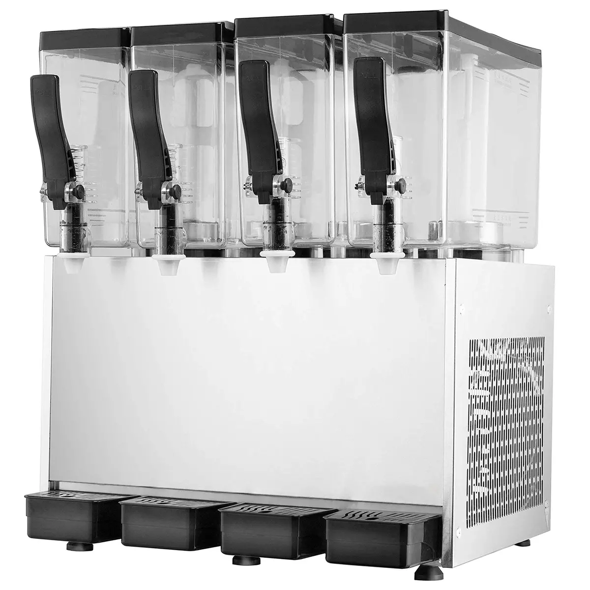 Tecspace 110V Commercial Beverage Dispenser Cold And Hot 4 Tanks 40L 12.7 Gallon Stainless Steel Fruit Juice Beverage Machine 2