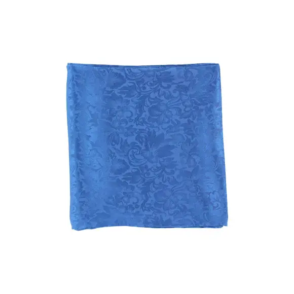 Silk Blue Floral Wild Rag 1