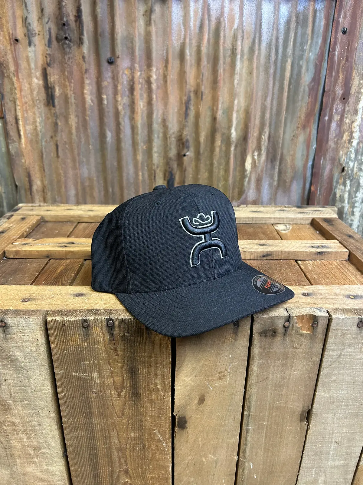 Hooey "Ash" Black Flexit Ballcap 1