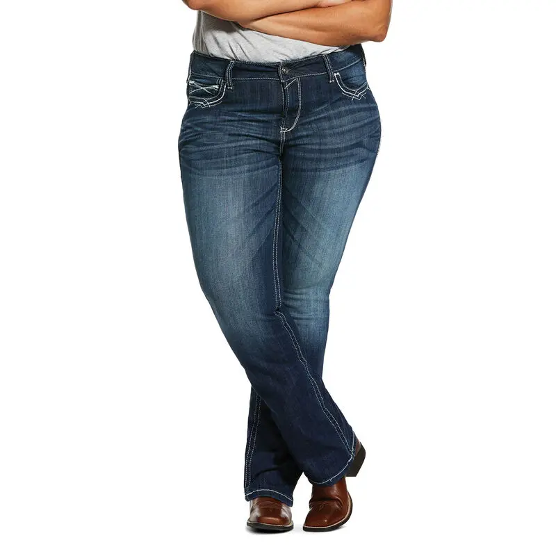 Ariat Marine Mid Rise Stretch Boot Cut Jean 1