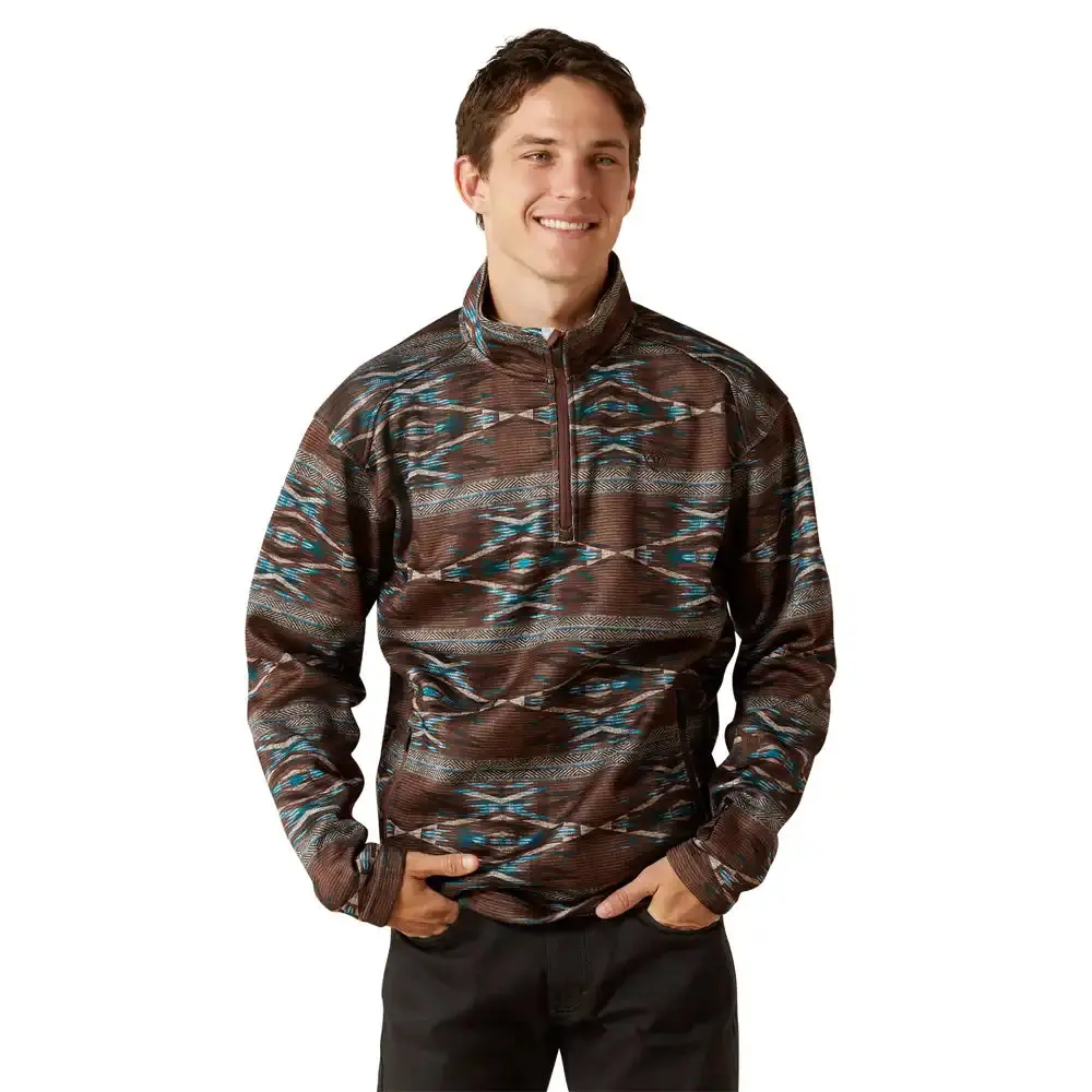 Ariat Caldwell Logo 1/4 Zip Sweater 1