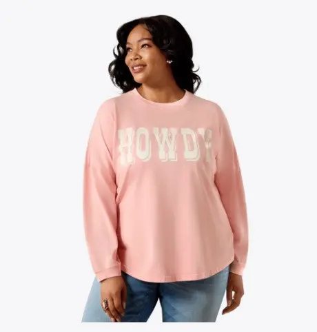 Ariat Canvas Oversized Long Sleeve T-Shirt 1