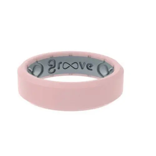 Rose Quartz Groove Ring 1