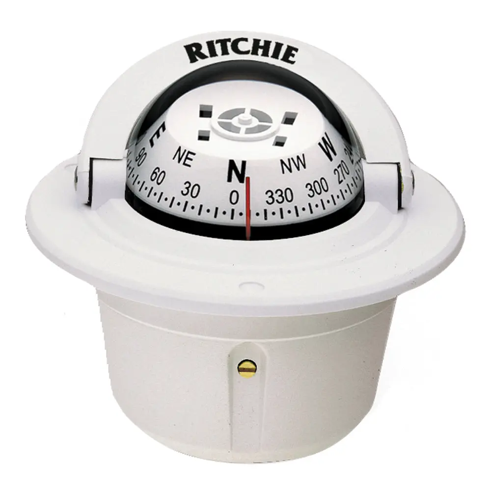 Ritchie F-50W Explorer Compass - Flush Mount - White [F-50W] 1