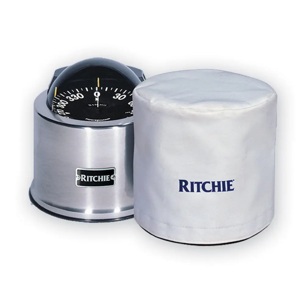 Ritchie Gm-5-C 5" Globemaster Binnacle Mount Compass Cover - White [Gm-5-C] 1