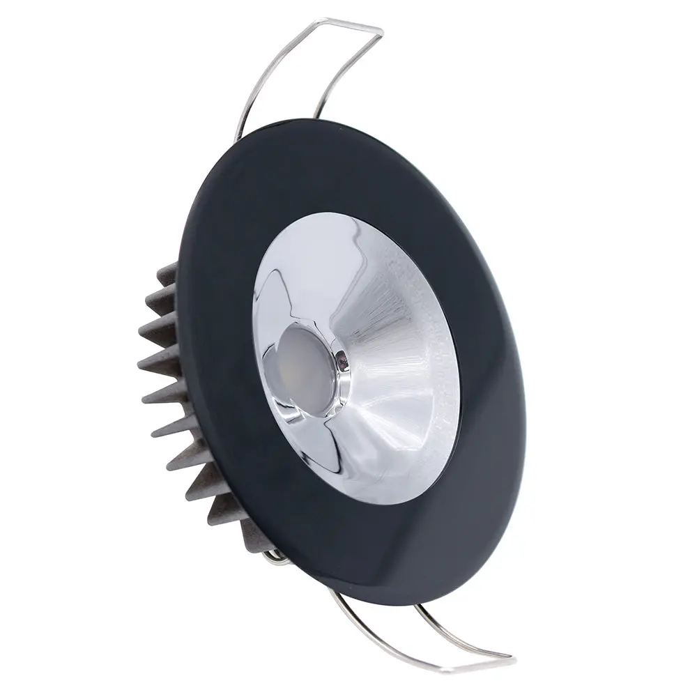 Lumitec Illusion Flush Mount Led Down Light - Spectrum Rgbw - Warm White - Black Housing - Chrome Reflector [117165] 1