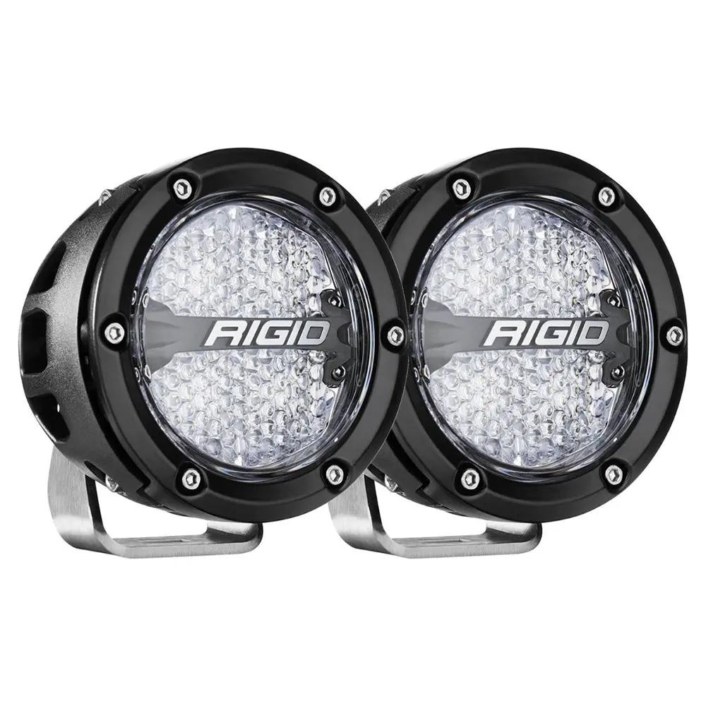 Rigid Industries 360-Series Rgbw 4" Offroad Lamp Diffused Beam W/Rgbw Backlight Pods - Set Of 2 [36400] 1