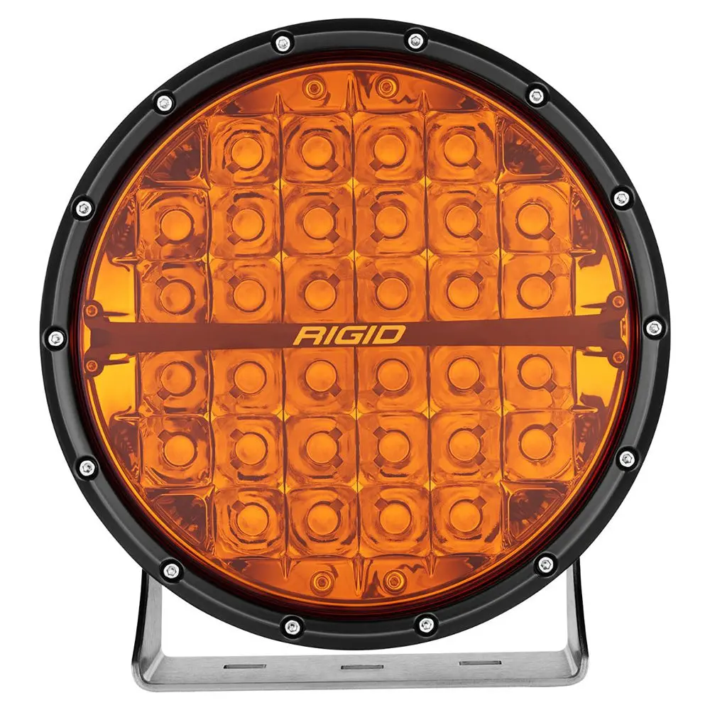 Rigid Industries 360-Series Amber Pro 9" Offroad Spot Beam W/Amber Backlight Pod - Single [36522] 1