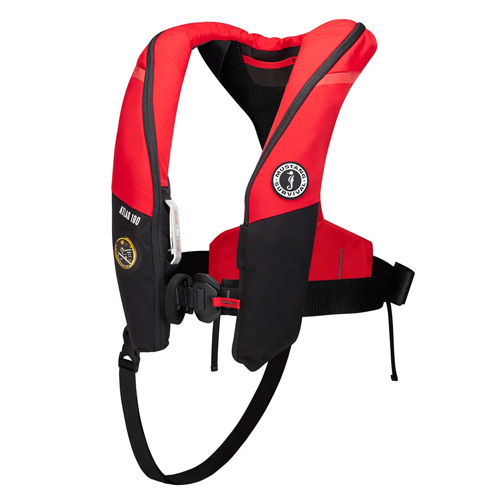 Mustang Atlas 190 Dlx Open Ocean Inflatable Pfd - Red/Black [Md3195e1-123-0] 1