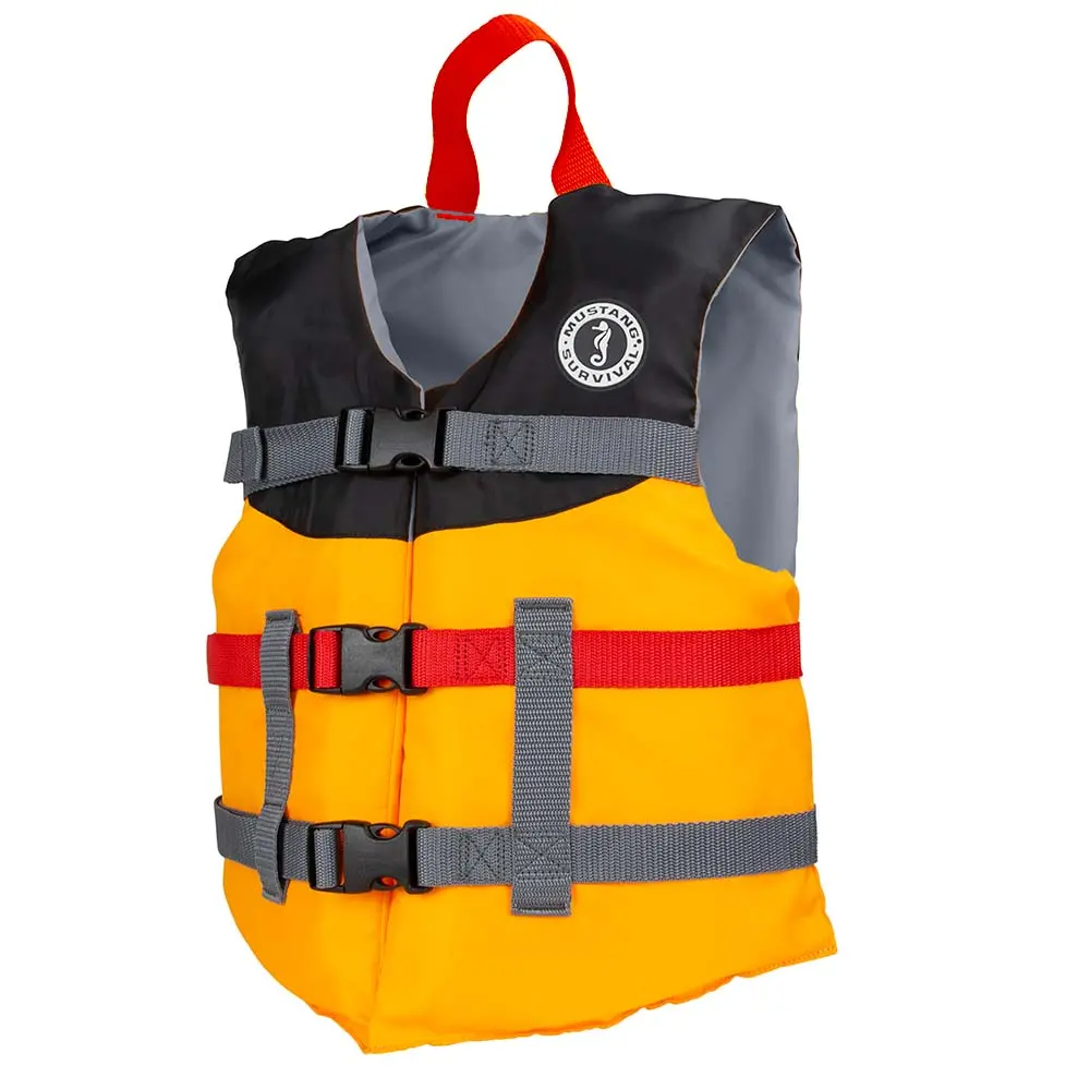 Mustang Youth Livery Foam Vest - Mango/Black [Mv230002-203-0] 1