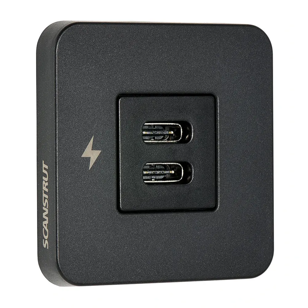 Scanstrut Tile Usb-C Interior Charging Socket - 12/24V - Black Bezel [Sc-Tile-20] 1