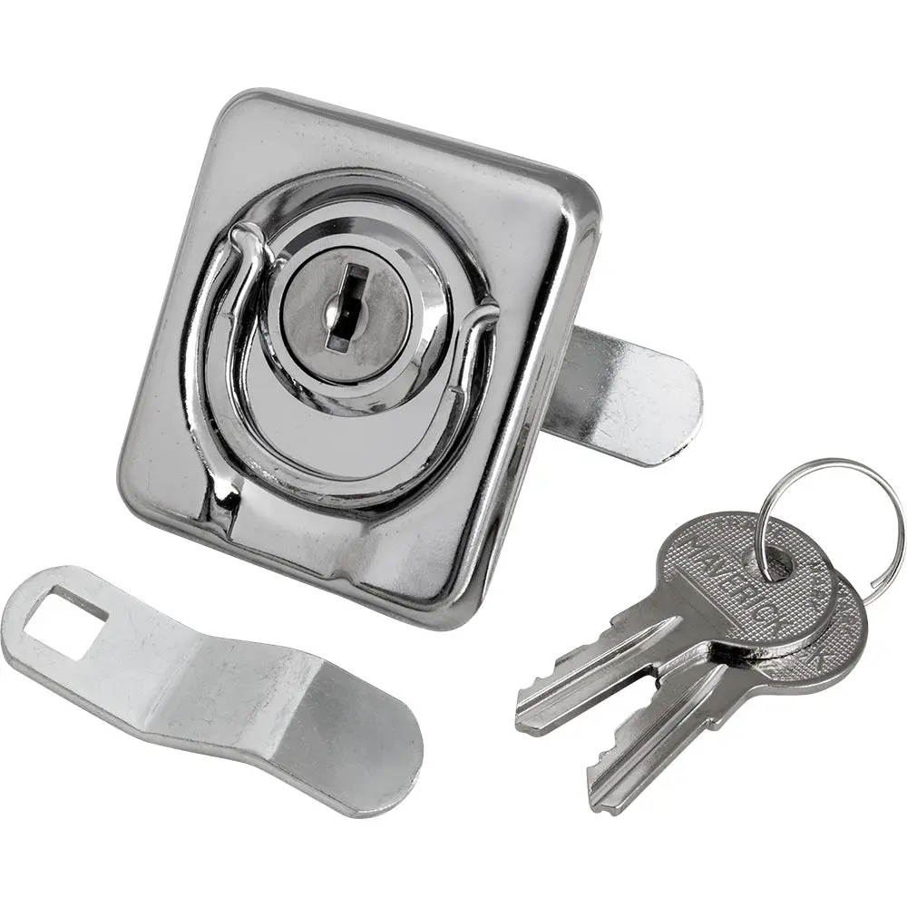 Sea-Dog Surface Mount Locking Ring Pull - Stamped 304 Stainless Steel/Die Cast Zinc Lock [221831-1] 1