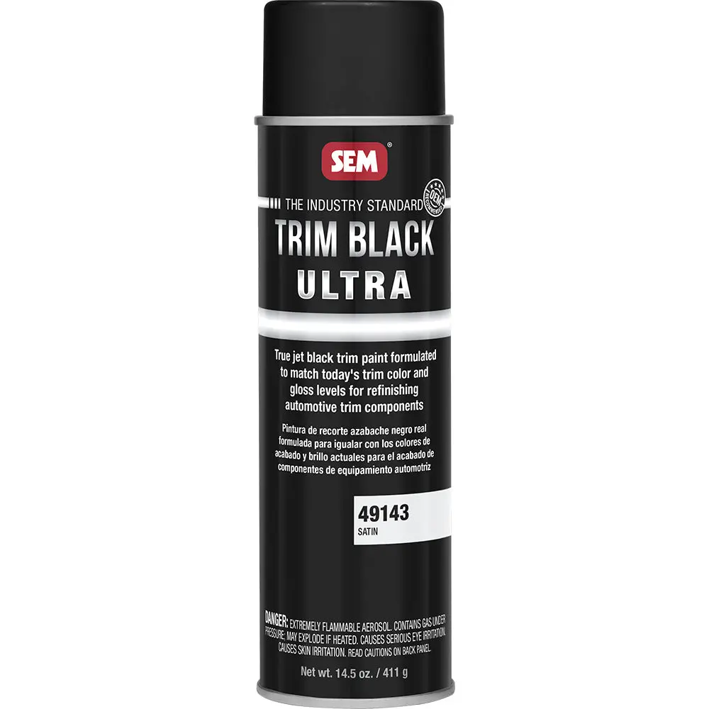 Sem Trim Black Ultra - 20Oz Aerosol Can - Satin Finish [49143] 1