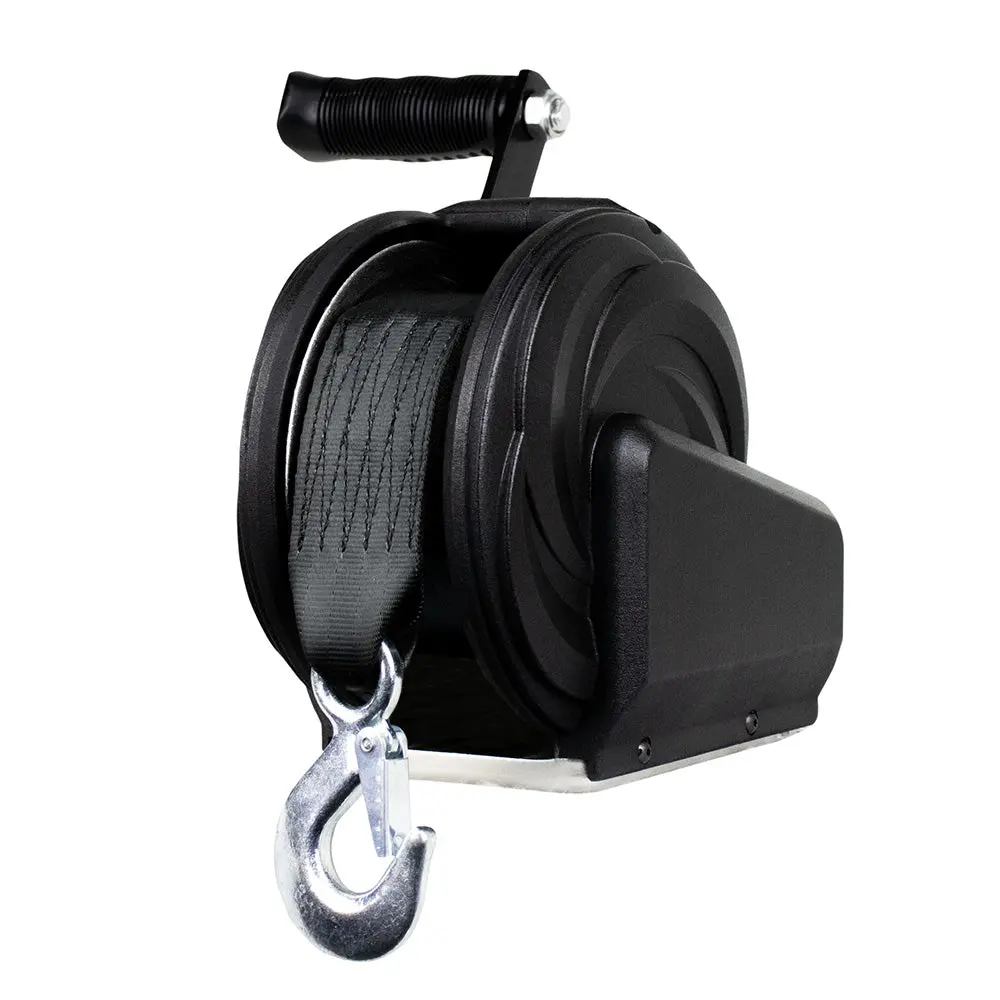 Powerwinch Select Series Winch 1,000Lb, 8" Crank Arm - Carbon Black [21400-W-1000-8-B-R] 1