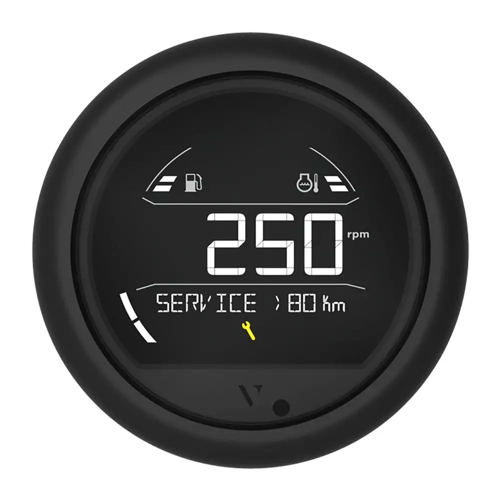 Veratron Vl Digital 85 W/Round Black Bezel [B00205802] 1