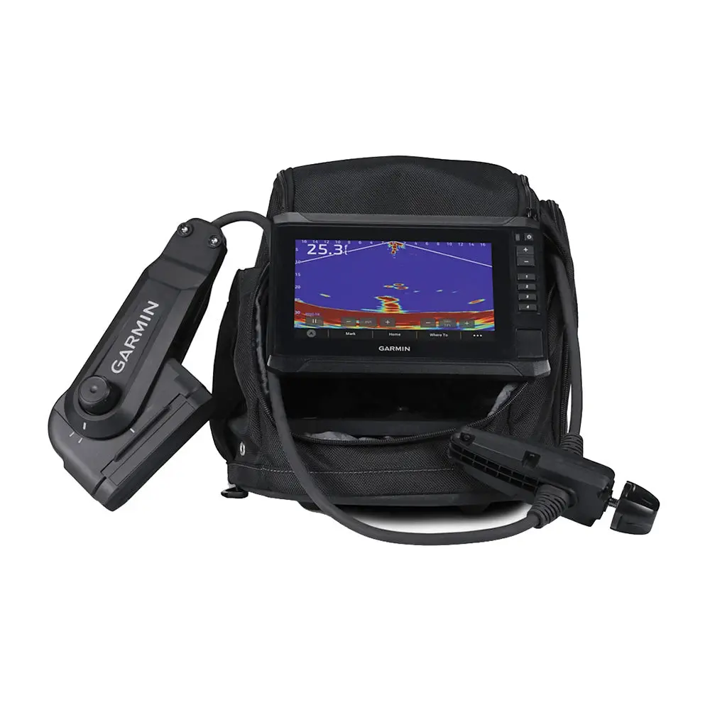 Garmin Panoptix Ps22-If Ice Fishing Bundle W/Echomap Uhd2 73Sv, Panoptix Ps22-If Transducer  Pole-Free Transducer Rotation System [010-02684-30] 1