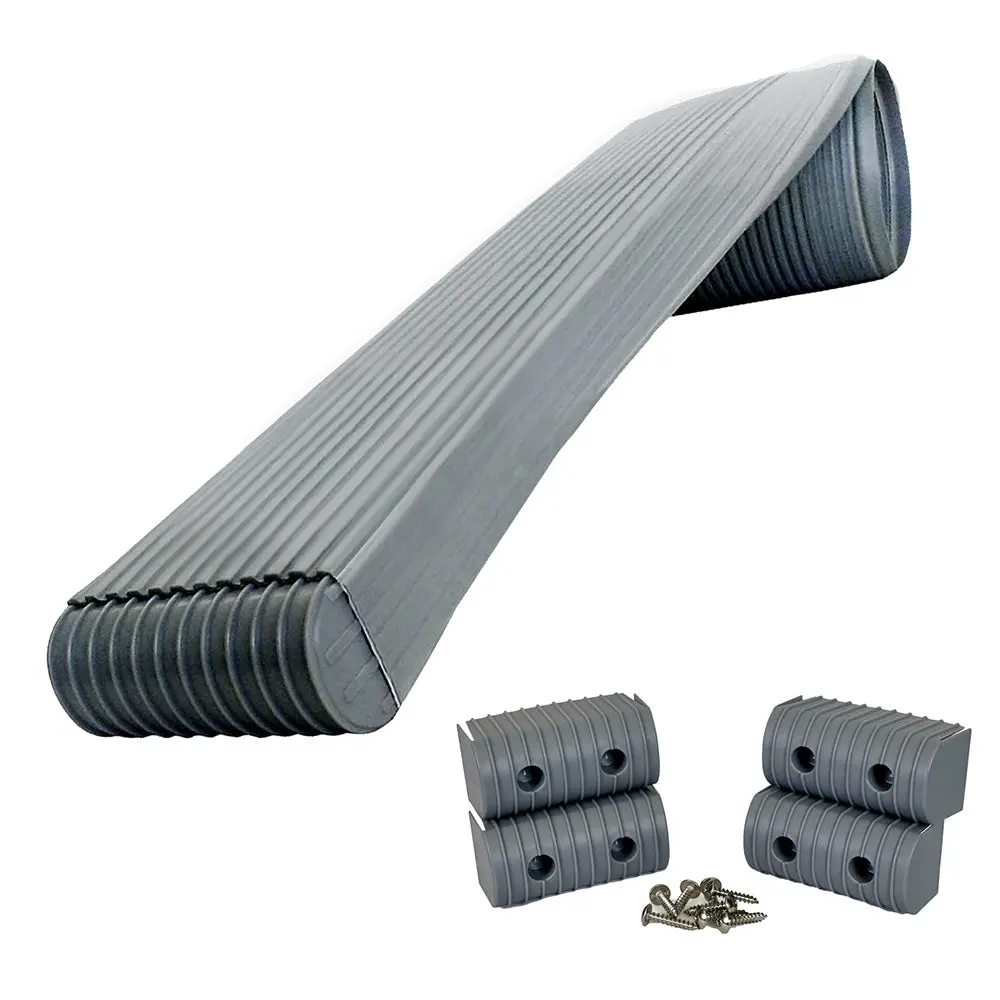 Caliber Bunkwrap Kit - Grey 16' X 2" X 4" Roll + 4 Caps + Hrdw Roll + 4 Endcaps  Stainless Steel Hardware [23050] 1