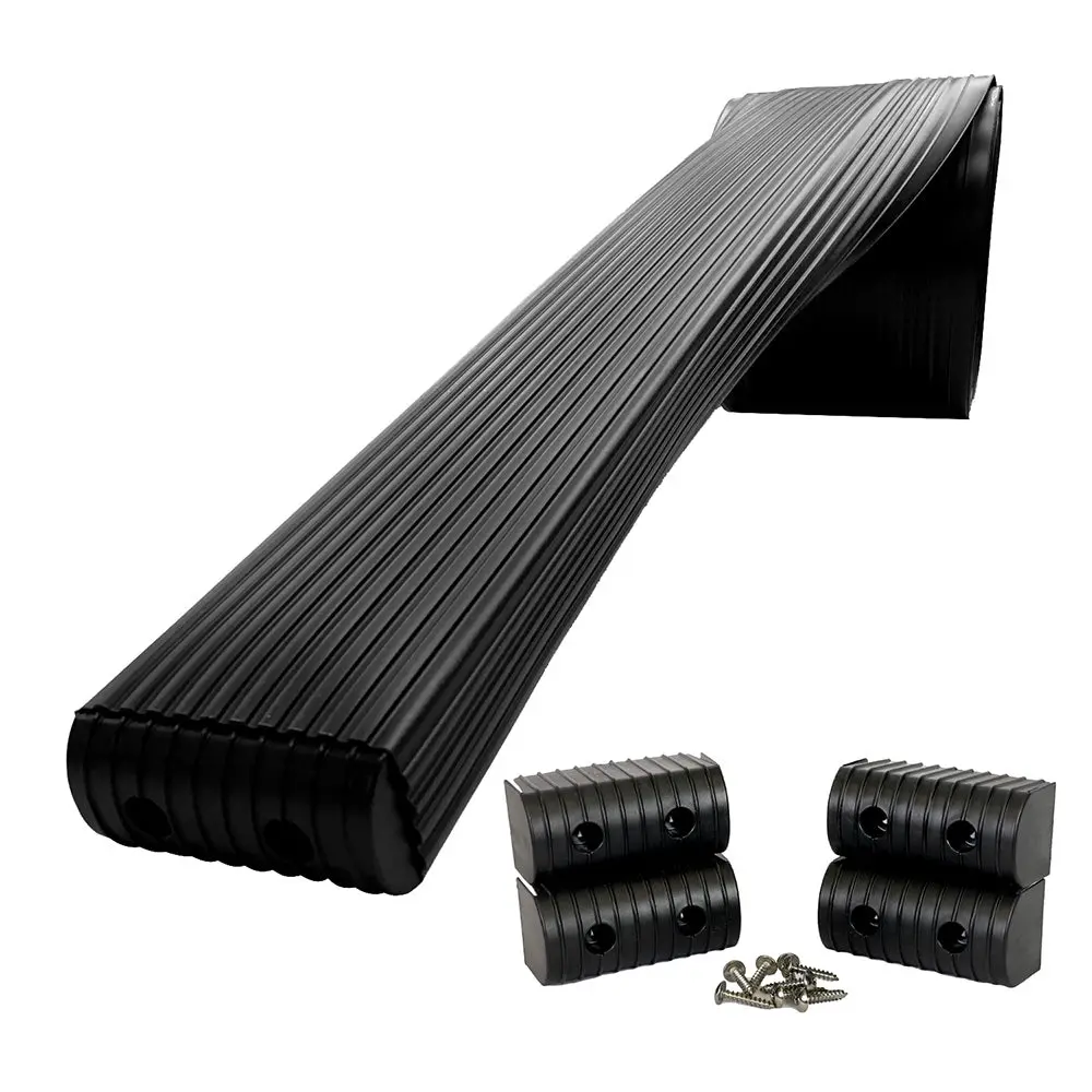 Caliber Bunkwrap Kit - Black 16' X 2" X 4" Roll + 4 Caps + Hrdw Roll + 4 Endcaps  Stainless Steel Hardware [23054-Bk] 1