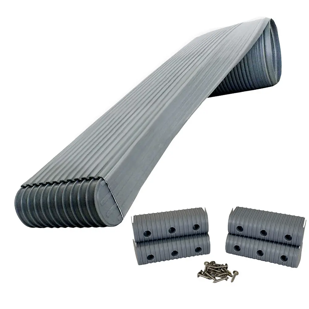 Caliber Bunkwrap Kit - Grey 24' X 2" X 6" Roll + 4 Caps + Hrdw Roll + 4 Endcaps  Stainless Steel Hardware [23056] 1
