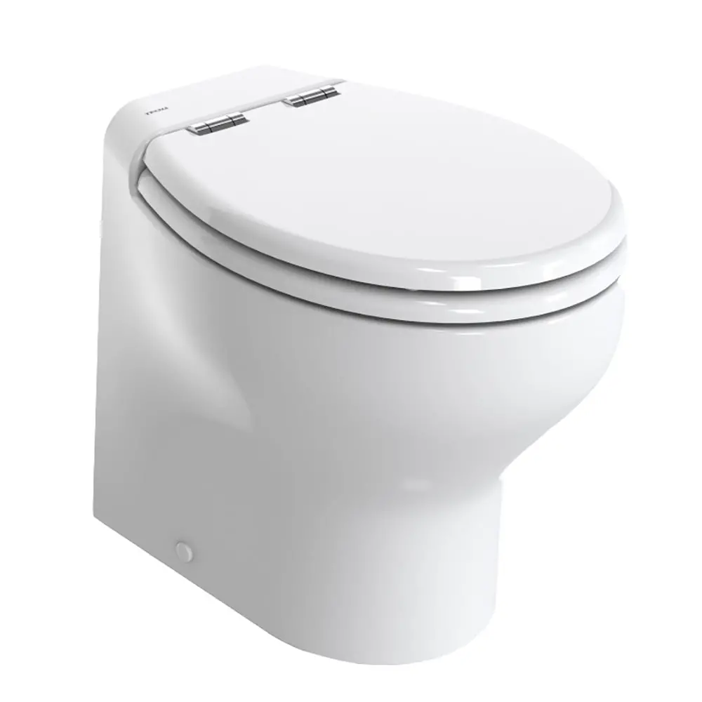 Thetford Silence Plus 2G W/.Wood Polyester Soft Close Seat  Standard Solenoid - High, White - 24V [T-S2g024nw/D00c00] 1