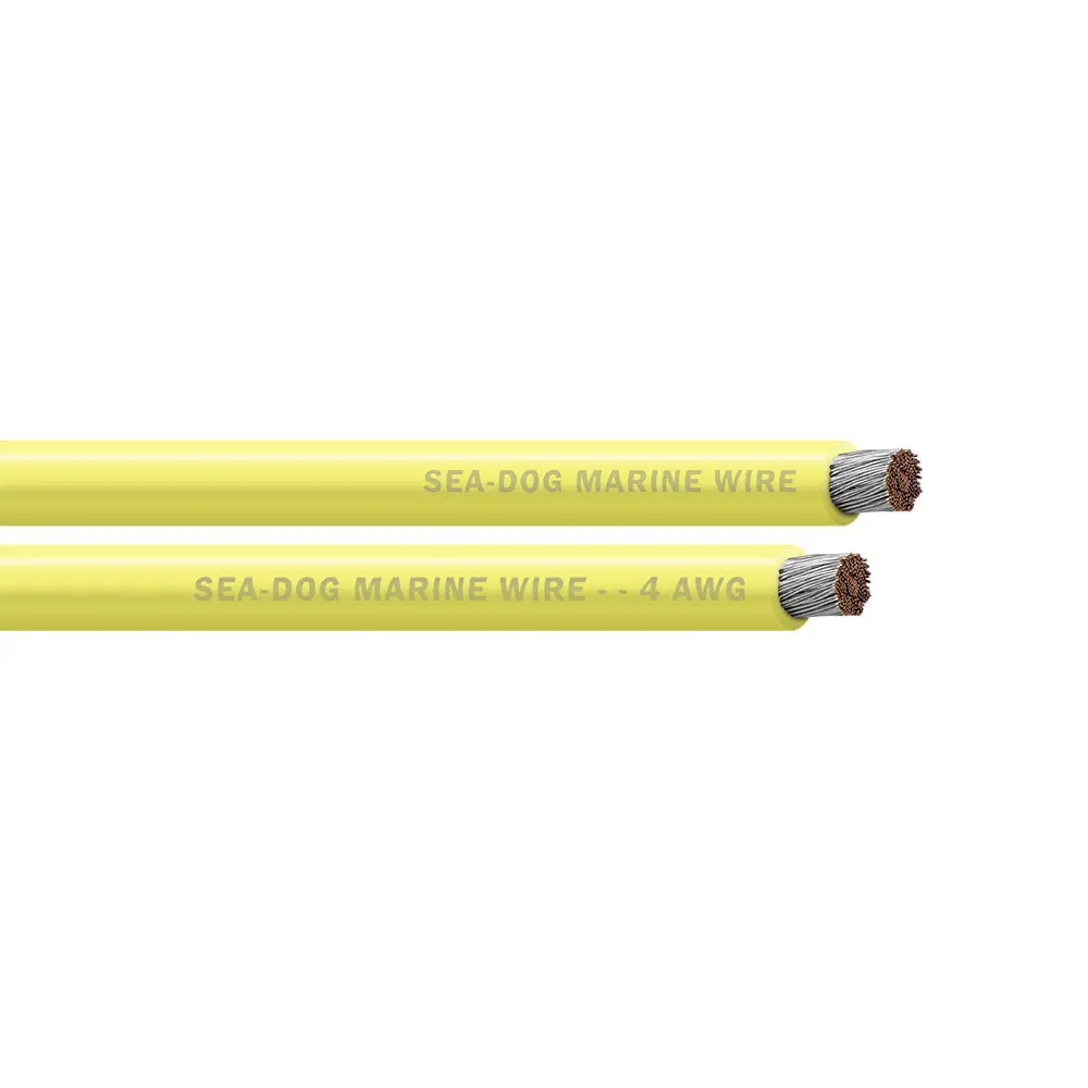 Sea-Dog 4 Awg Yellow Battery Cable - 25' [8004030] 1