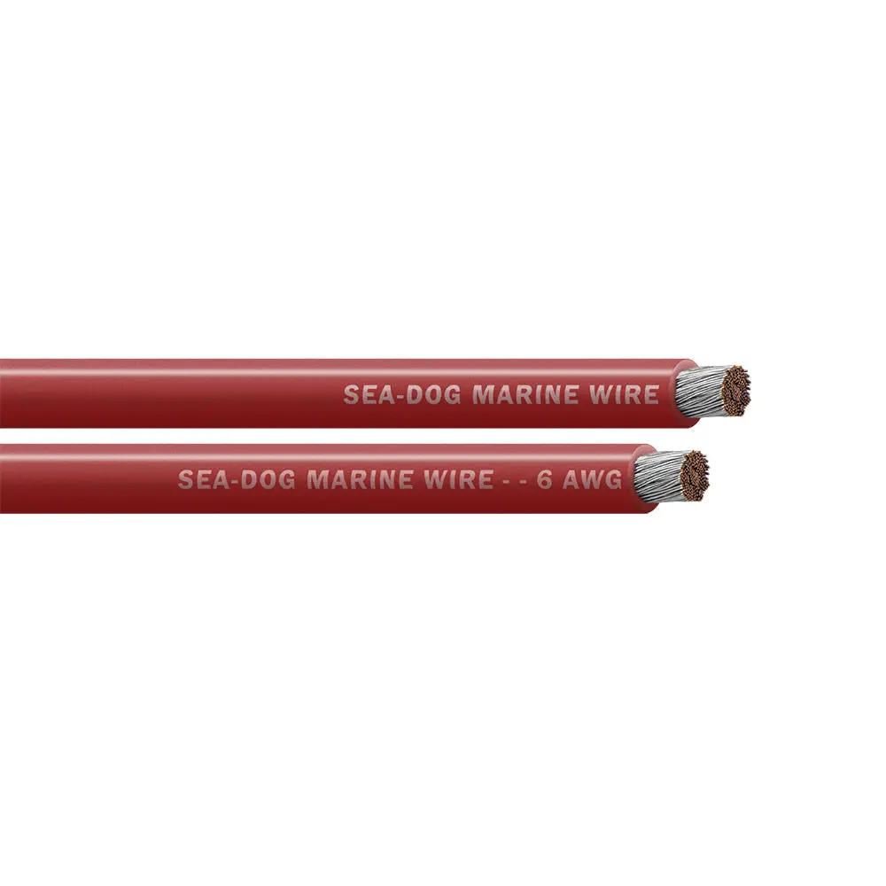 Sea-Dog 6 Awg Red Battery Cable - 25' [8006020] 1