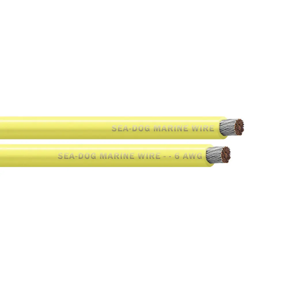Sea-Dog 6 Awg Yellow Battery Cable - 500' [8006037] 1