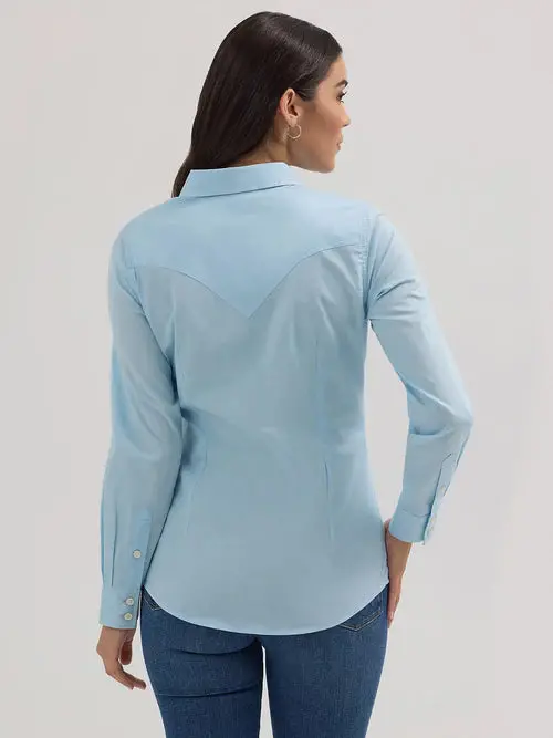 Wrangler Retro® Long Sleeve Solid Shirt 2