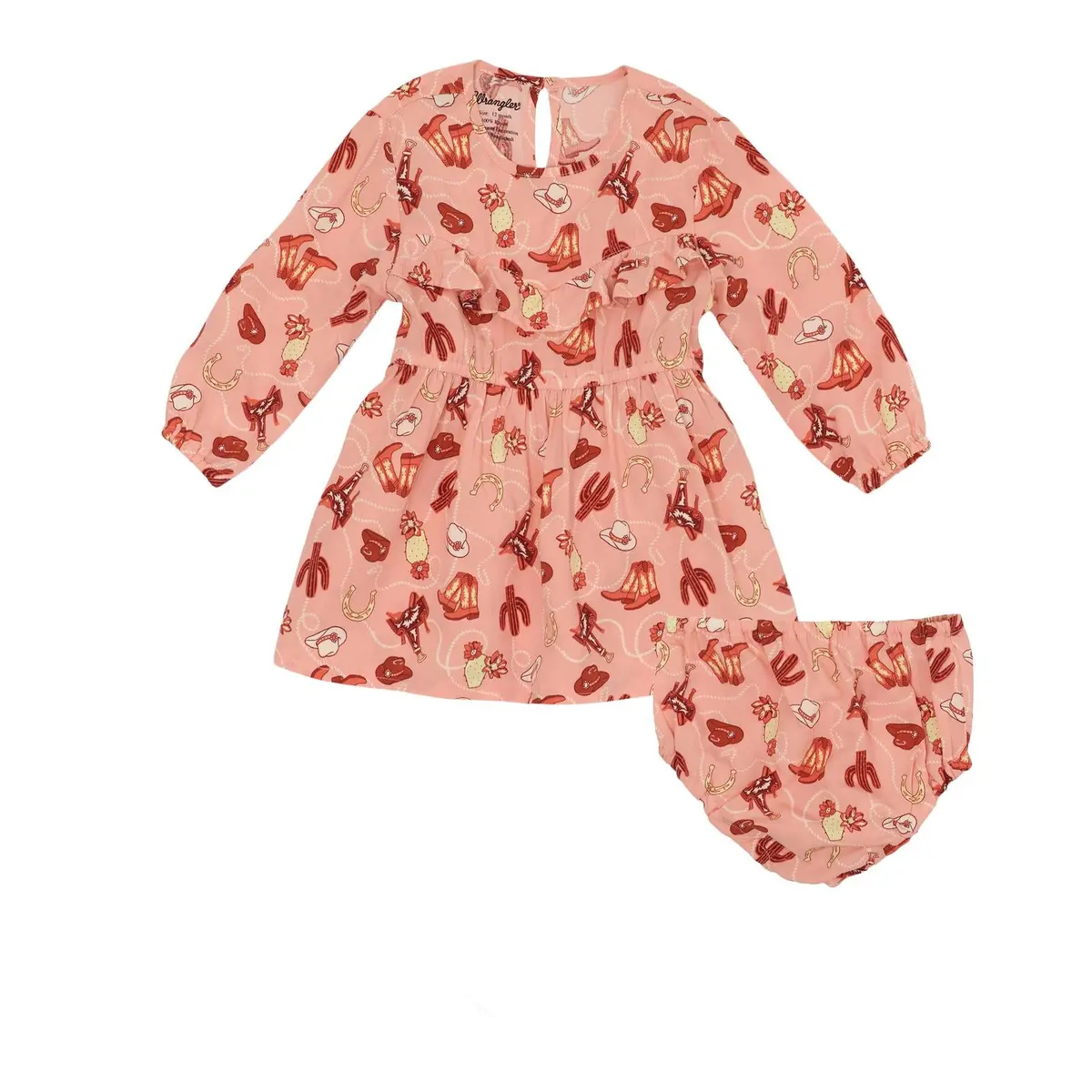 Wrangler Baby Girl Pink Dress 1