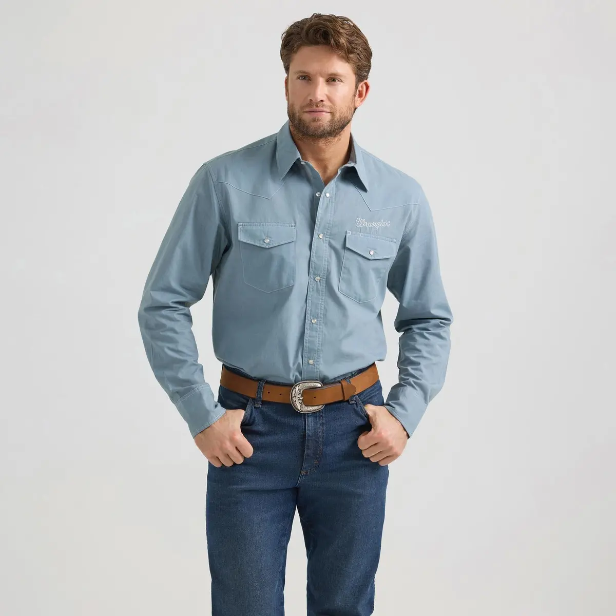 Wrangler Vintage Inspired  Long Sleeve Shirt 1