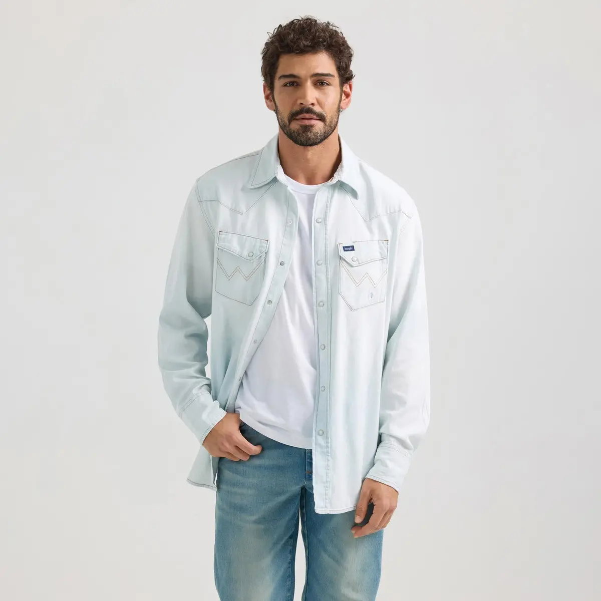 Wrangler Vintage Inspired Long Sleeve Shirt 1