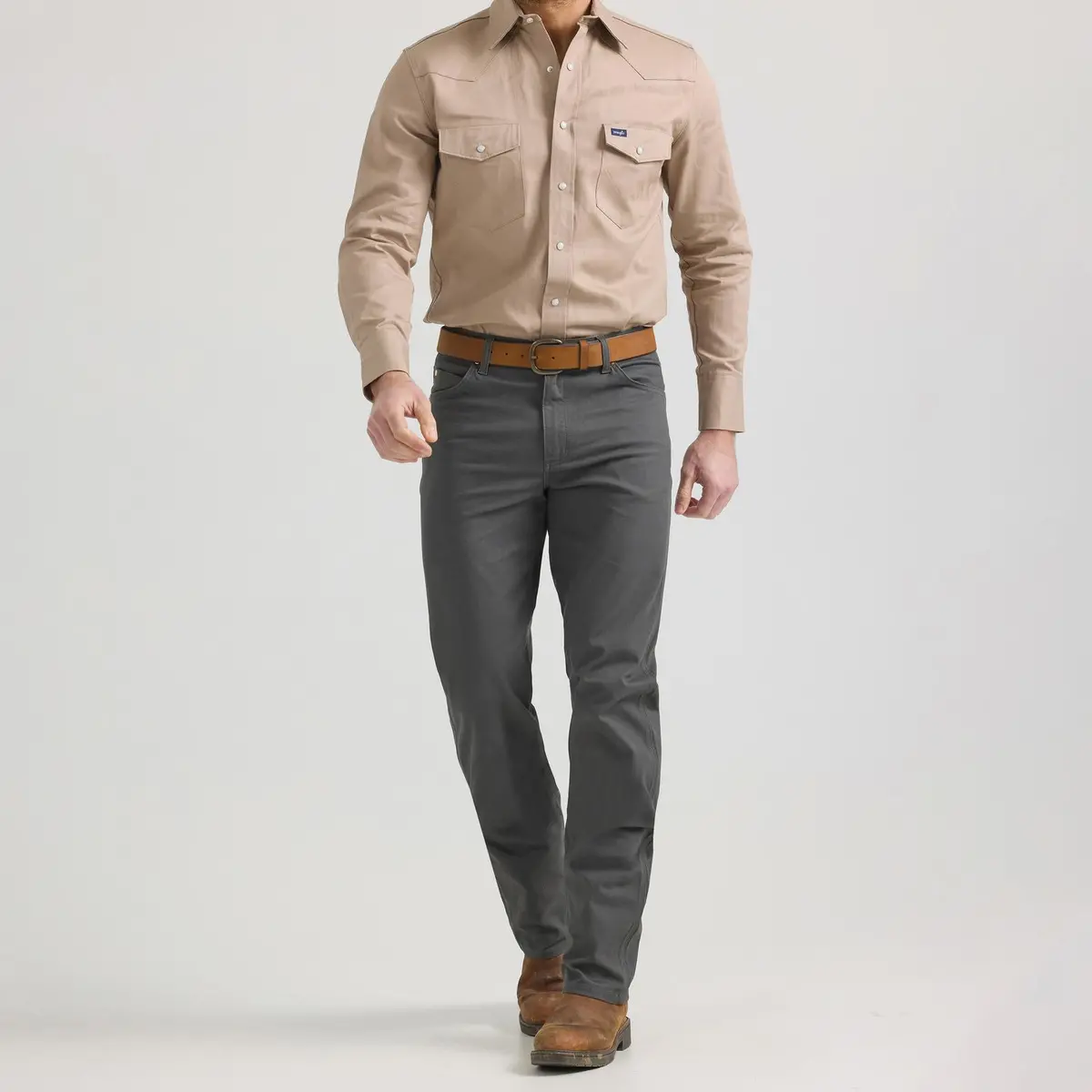 Wrangler Cowboy Cut Tough Comfort Grey Pant 1