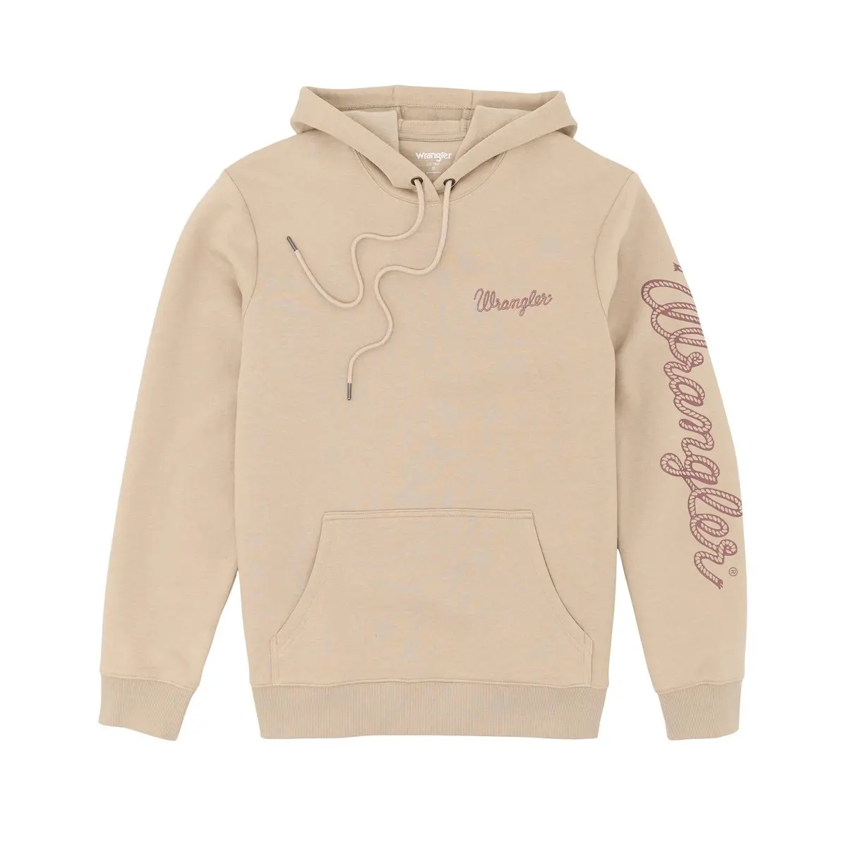 Wrangler Logo Graphic Hoodie In Trench Coat 1