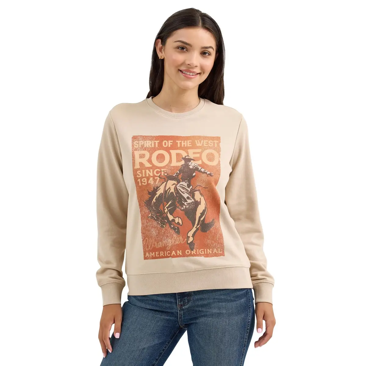 Wrangler® Long Sleeve Crew Sweatshirt - Regular Fit 1