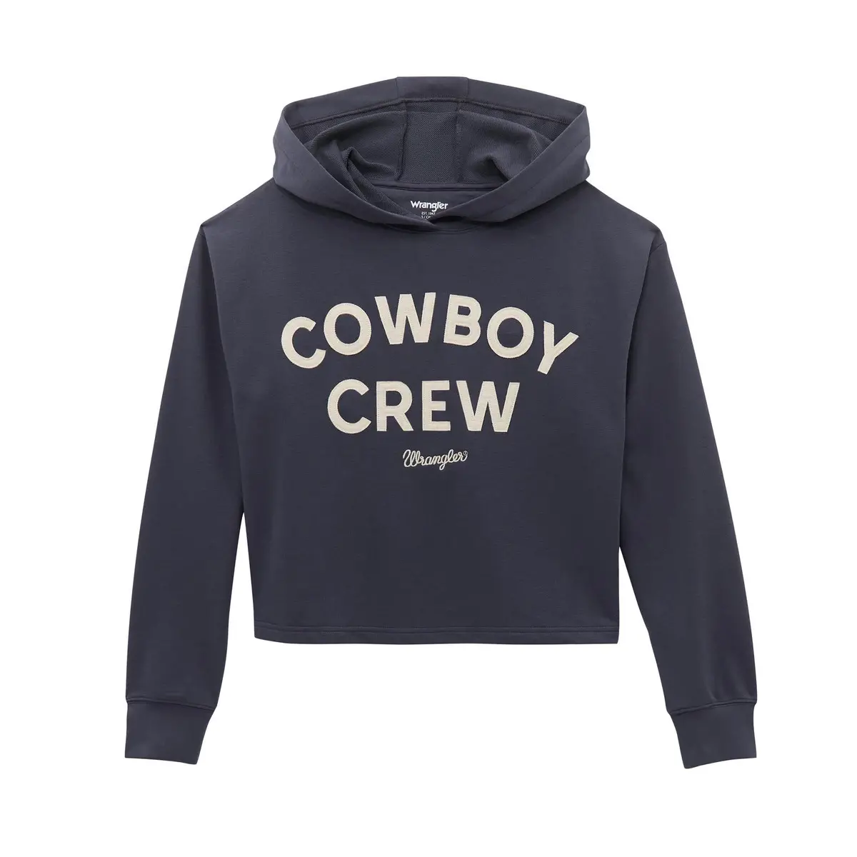 Wrangler® Long Sleeve Cropped Hoodie - Relaxed Fit 1