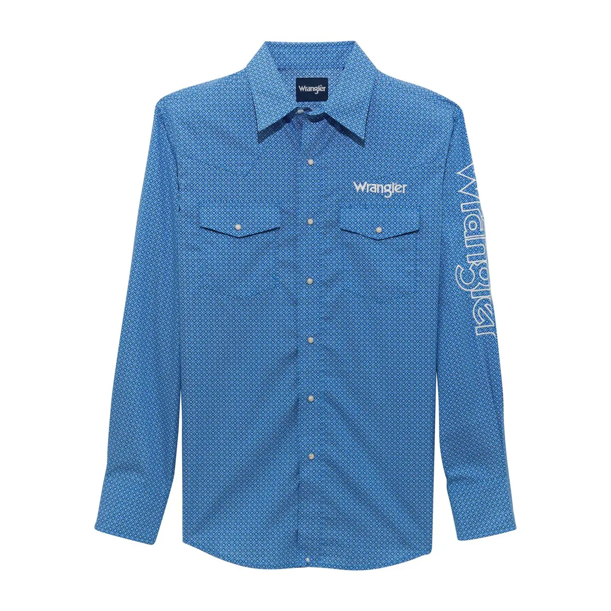 Wrangler Logo Long Sleeve Snap Shirt 1
