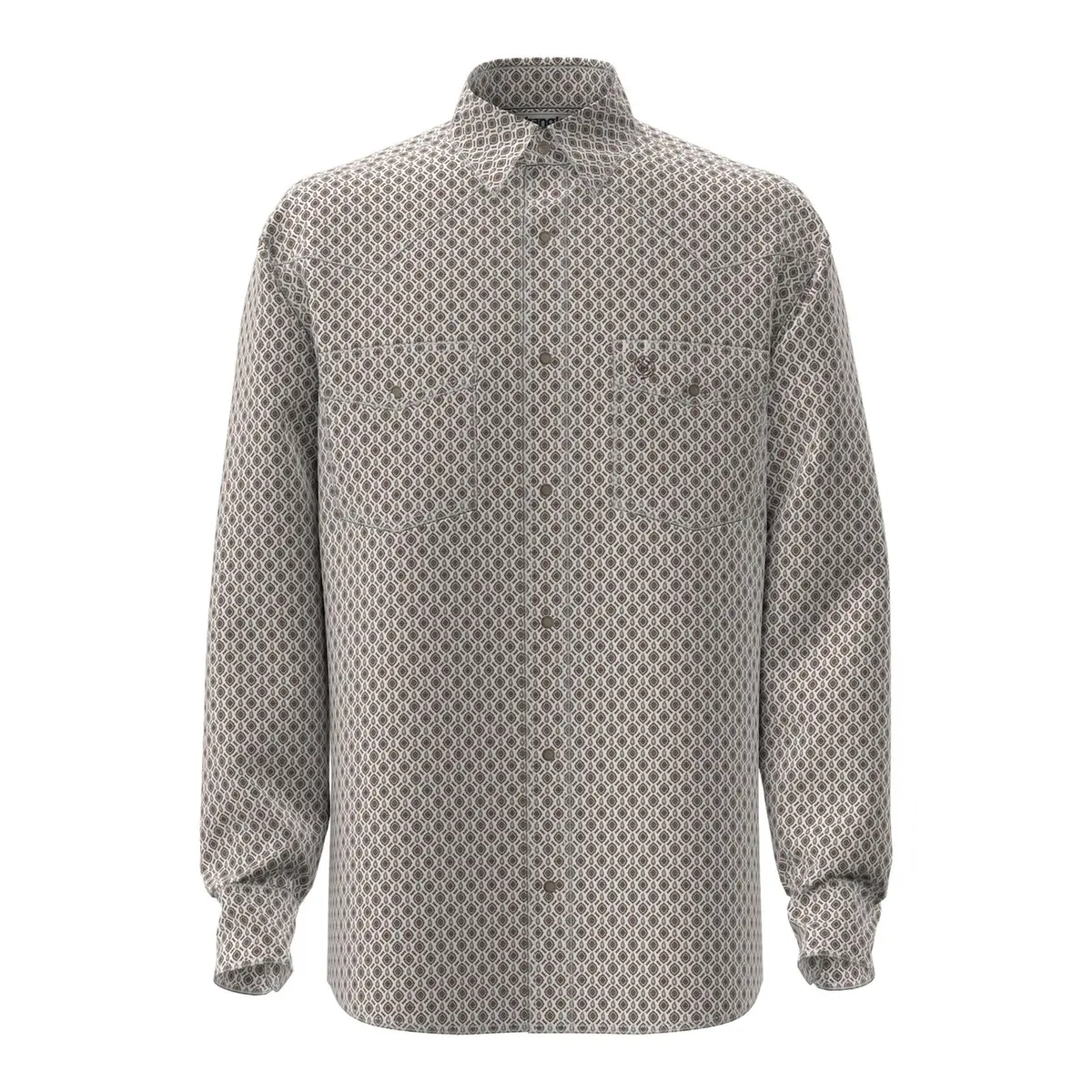 Wrangler George Strait Shirt In Brown Multi 1