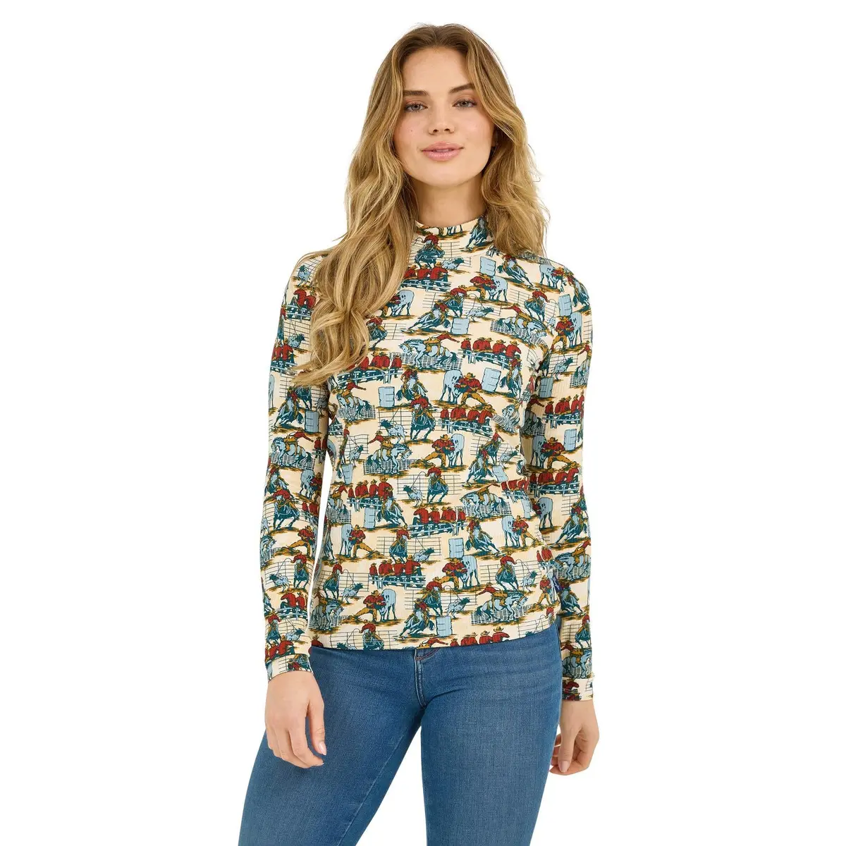 Wrangler Retro® Americana Mock Neck Knit 1