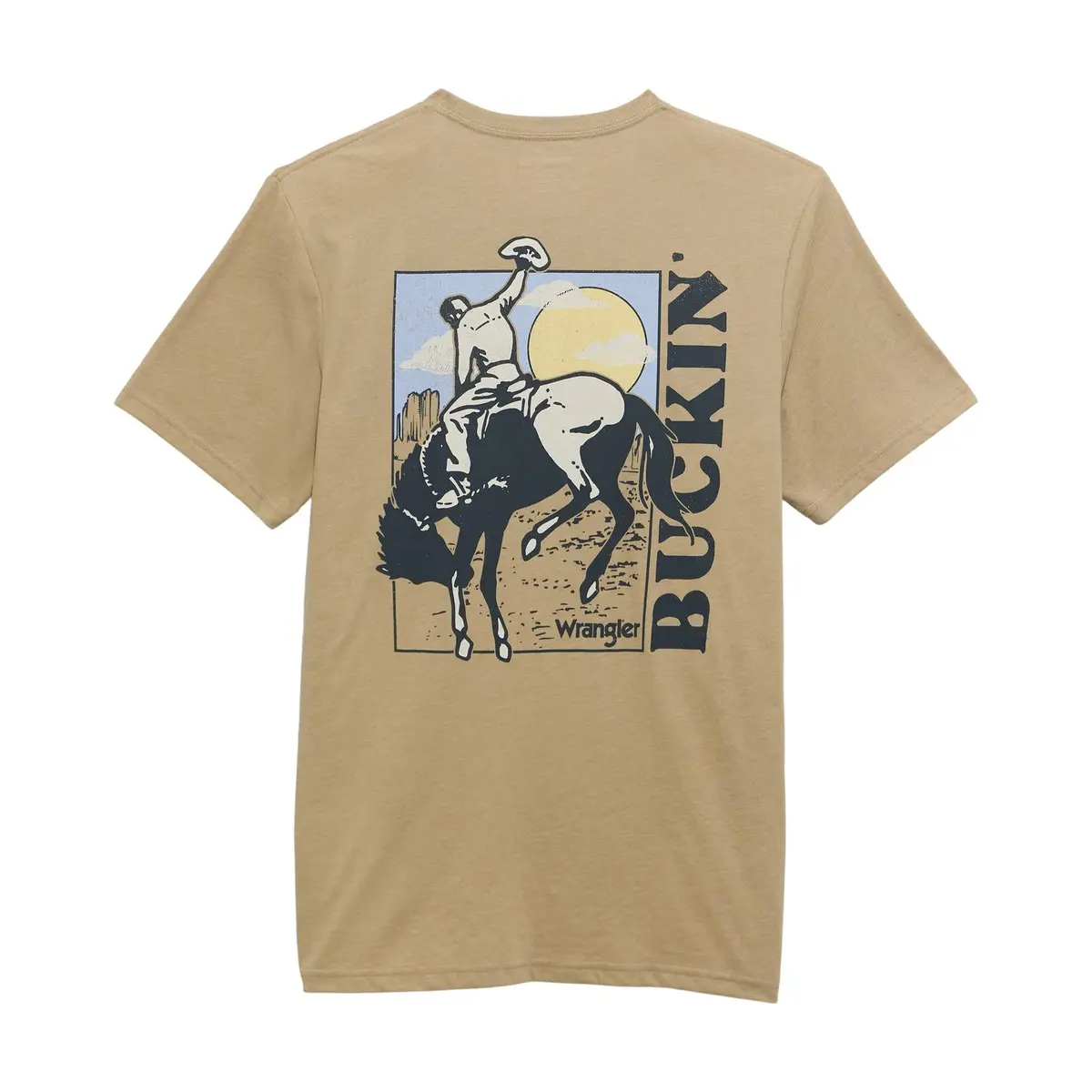 Wrangler Graphic Short Sleeve T-Shirt In Trench Coat Heather 1