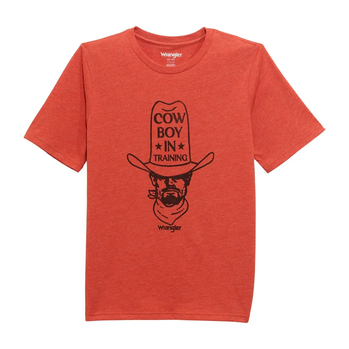 Wrangler Boys Short Sleeve Graphic T-Shirt In Paprika Heather 1