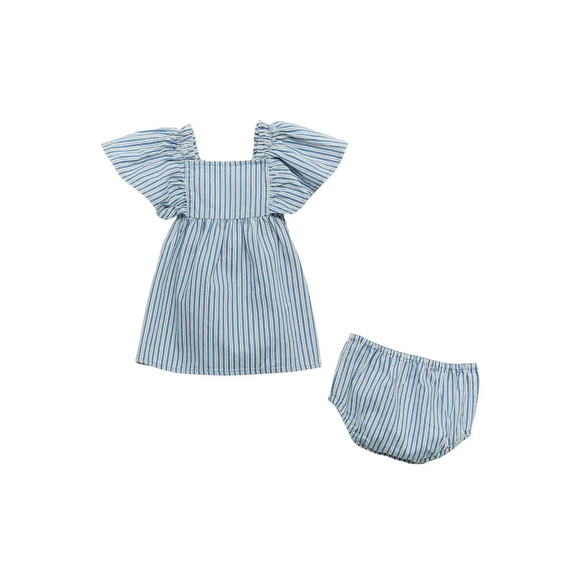 Wrangler Denim Dress Set In Blue 1
