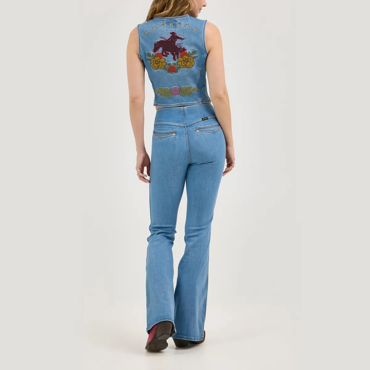Wrangler X Lainey Wilson Denim Vest 1