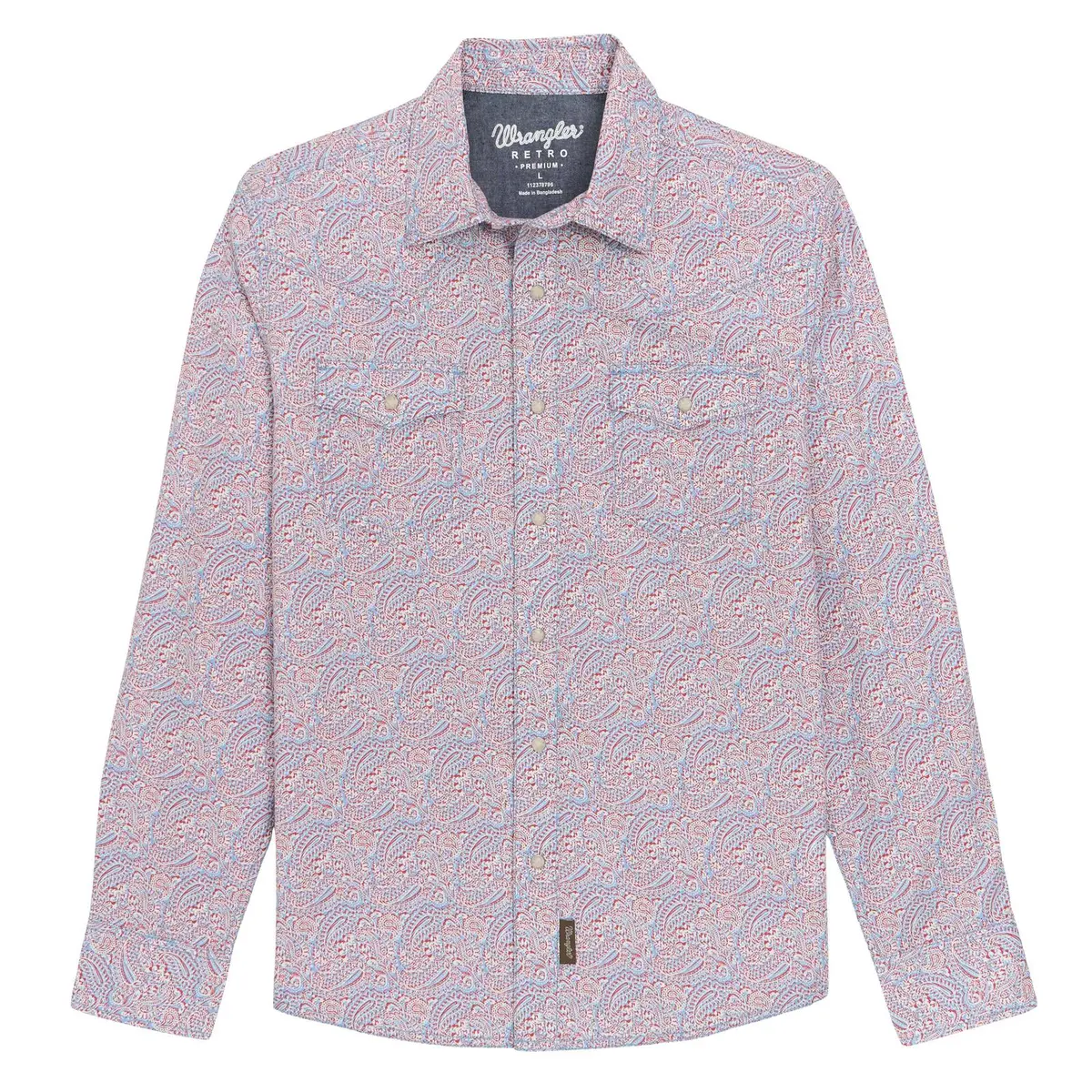 Wrangler Retro Premium Long Sleeve Snap Shirt 1
