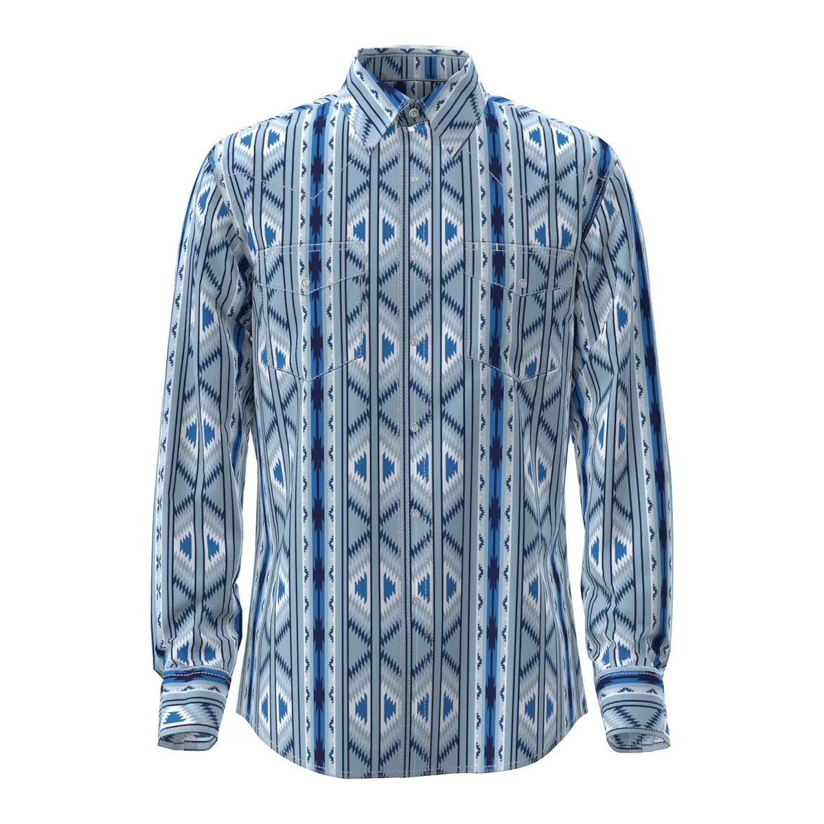 Wrangler Checotah Western Long Sleeve Shirt 1
